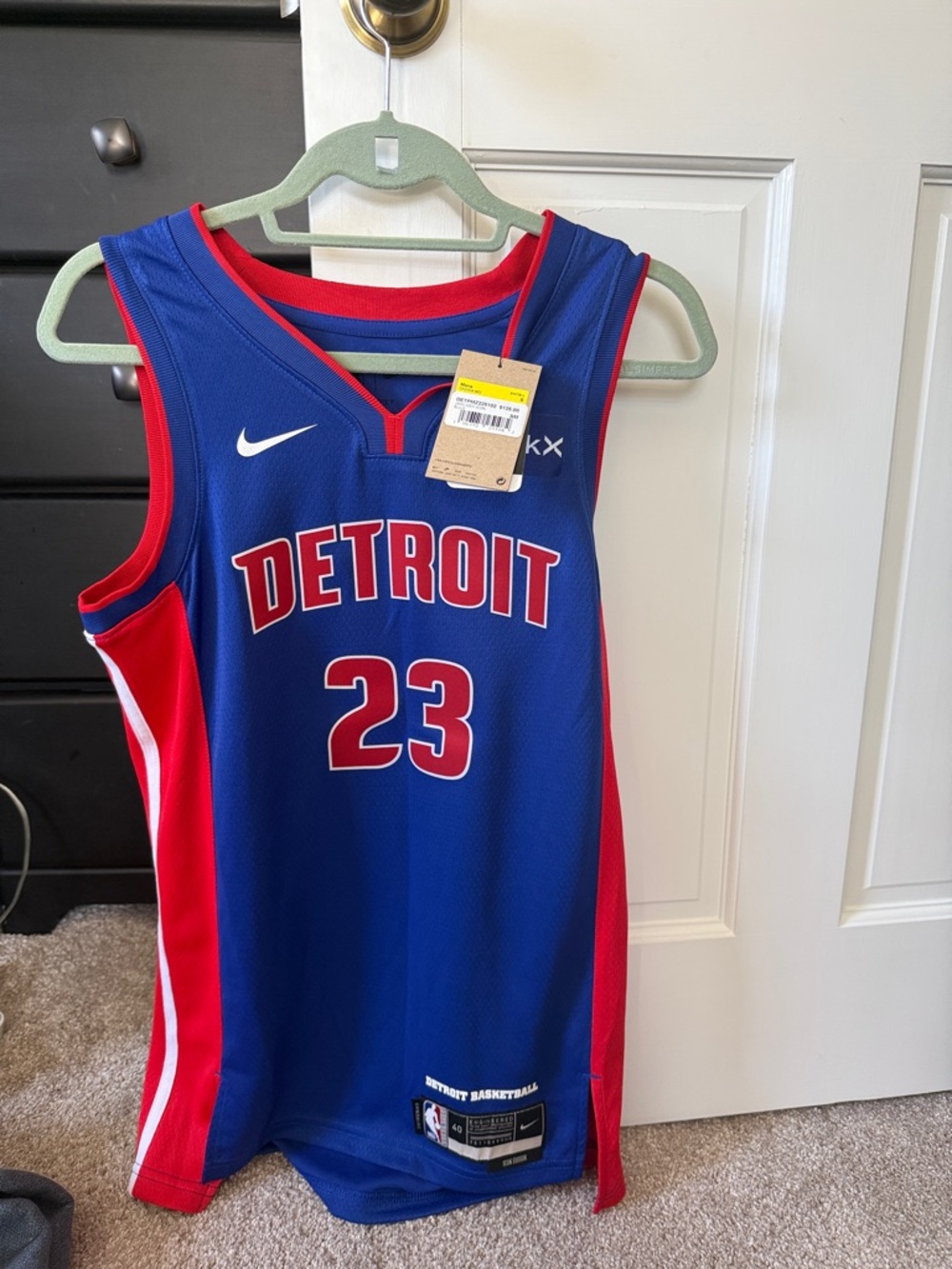 Nike Detroit Pistons Basketball Jersey #23 Ivey NEW WITH TAGS